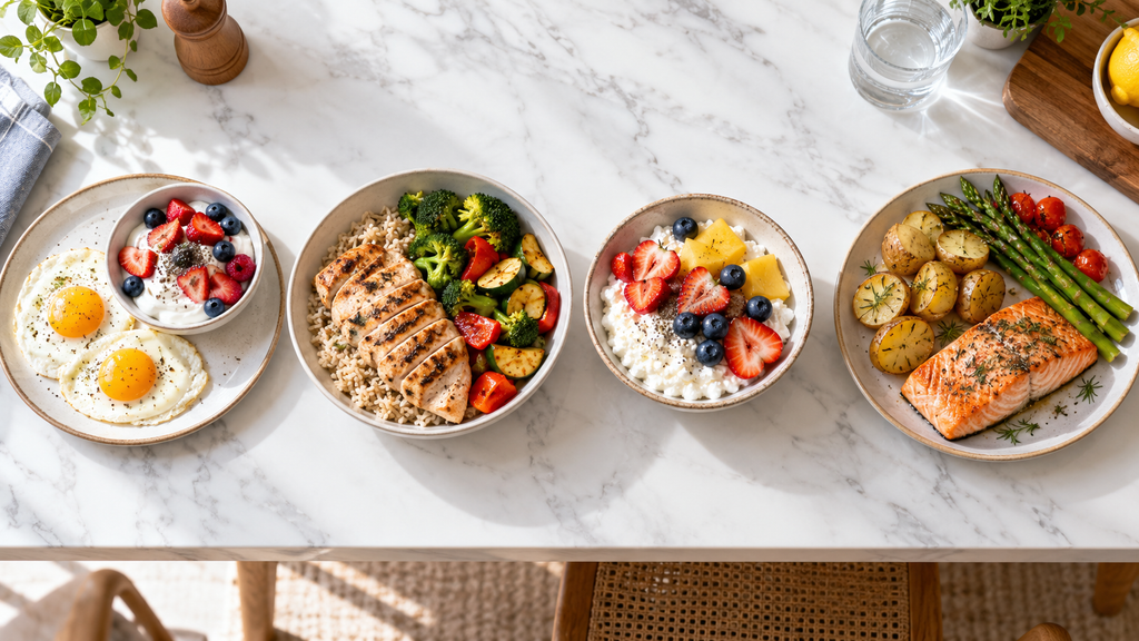 How much protein for beginners can be distributed across four balanced protein-rich meals during the day