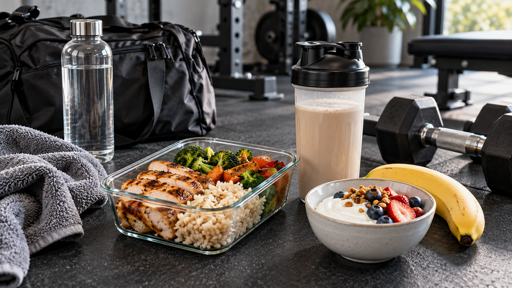 How much protein for beginners can be planned around workouts using normal meals and convenient protein foods