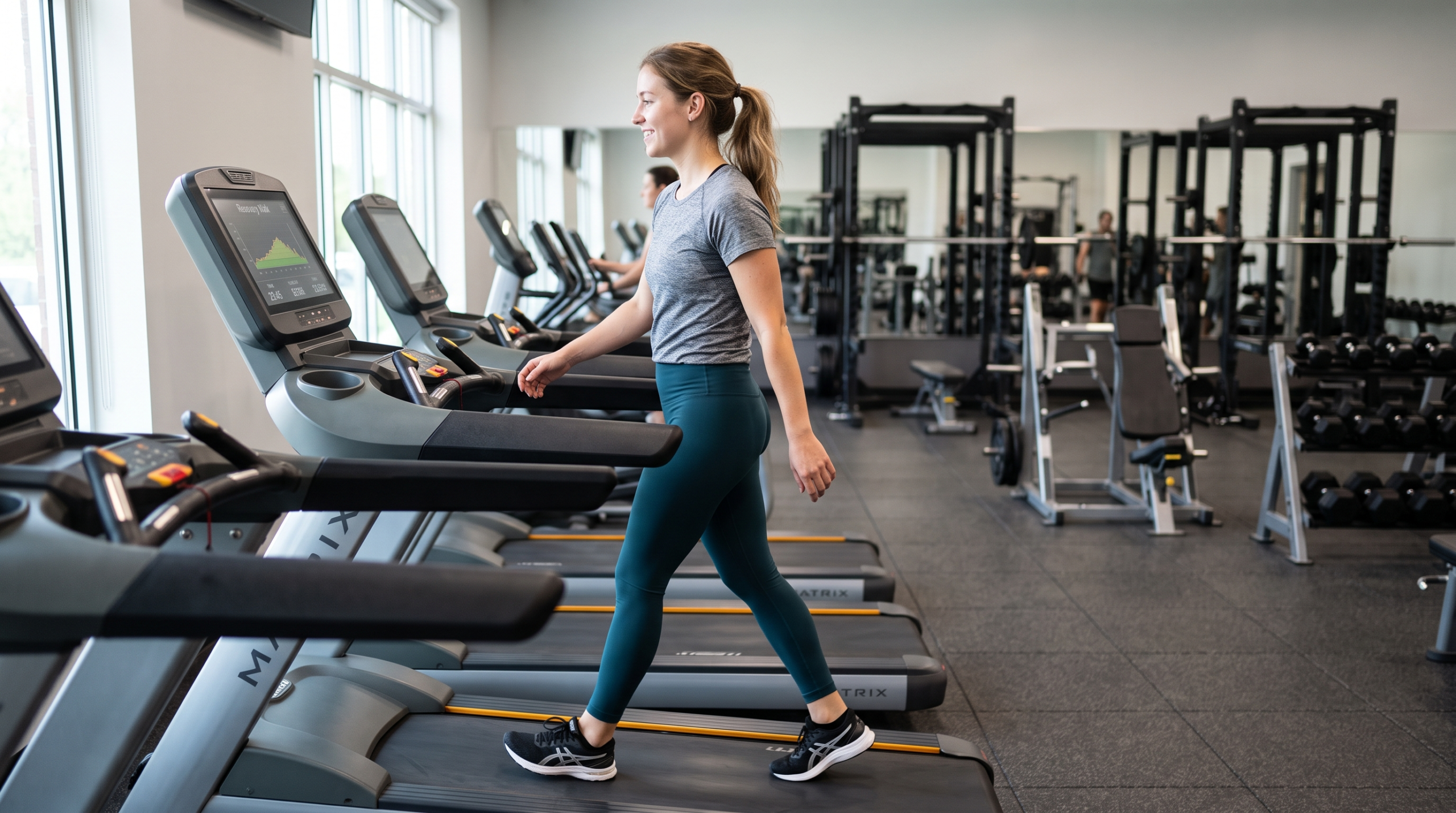 3 day workout schedule for beginners with easy incline treadmill cardio on a recovery day