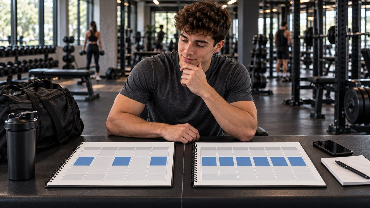 Push Pull Legs Workout For Beginners comparison illustrating the different weekly commitments of a 3-day and 6-day PPL schedule